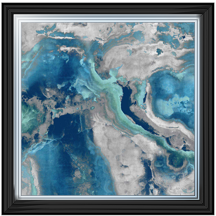 AB132 Blue & White Geode