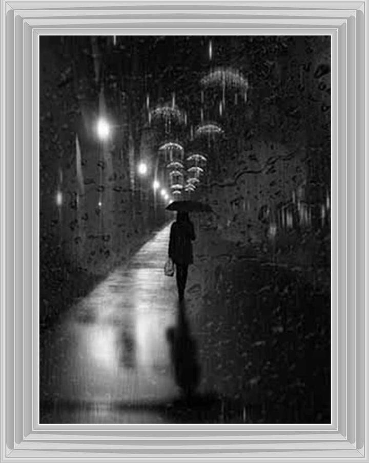 FG738 lady walking in Rain