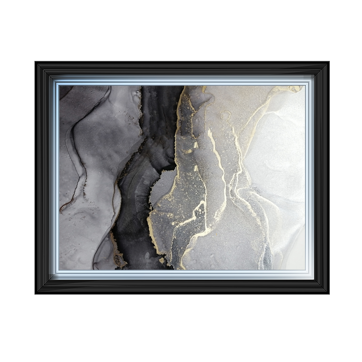 AB148 Abstract Black & Grey