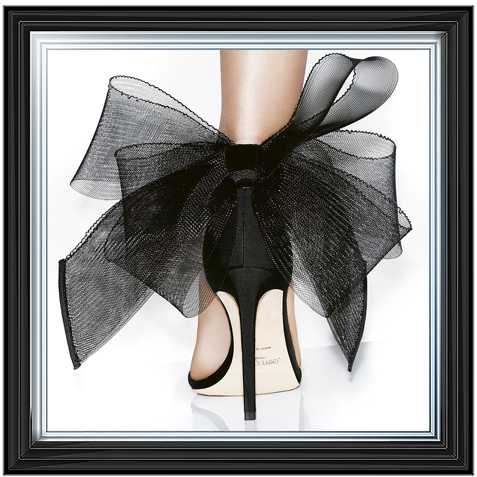 FS400 Black heel & bow
