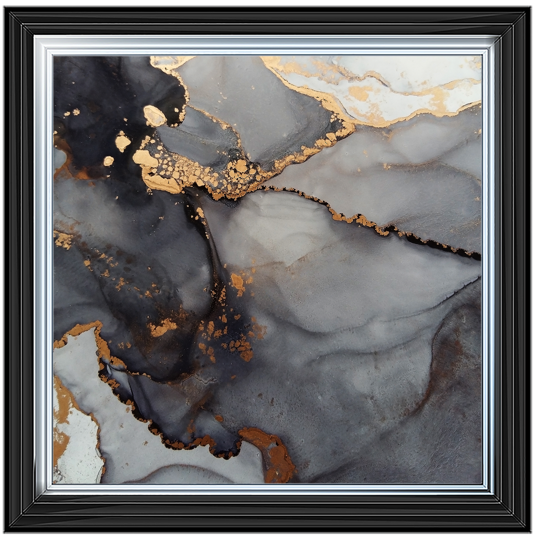 AB171 Abstract Black & Gold V