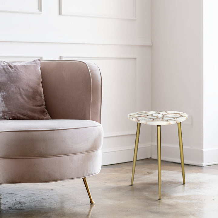 Amara Pearl Agate Accent Piece