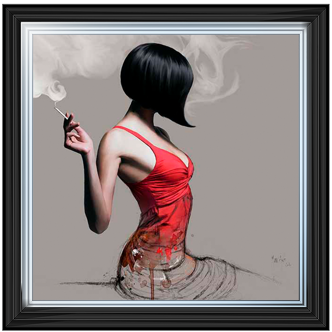 FG576 Red Dress Sketch