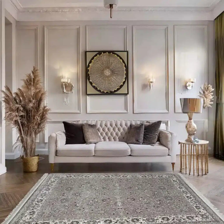 Minyatur Persian Garden Grey Ivory Rug