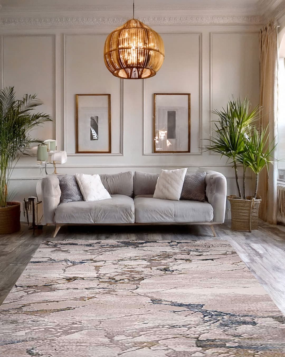 Ruby Marble Edge Rug