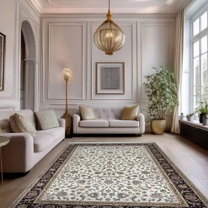 Minyatur Garden Ivory Boteh Rug
