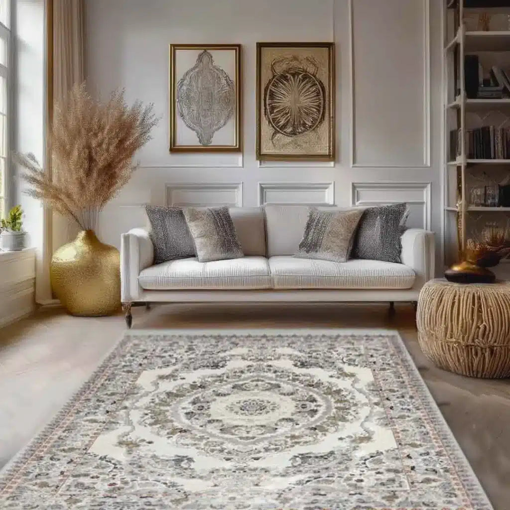 Minyatur Vintage Palace Oval Center Rug
