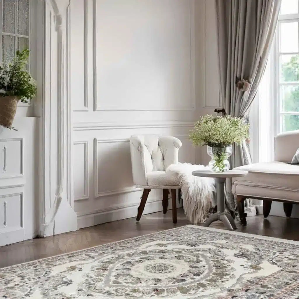 Minyatur Vintage Palace Oval Center Rug