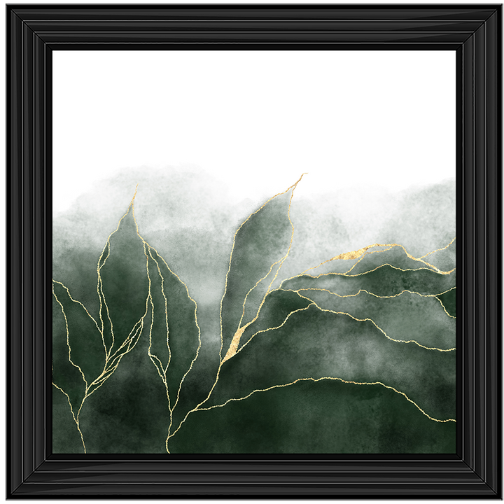 AB163 Green & Gold Abstract |