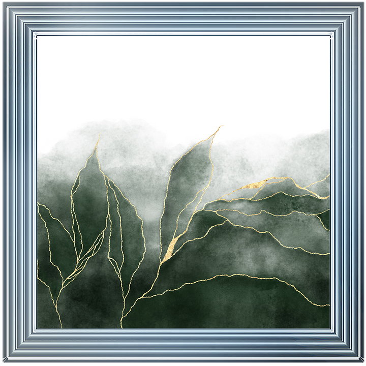 AB163 Green & Gold Abstract |