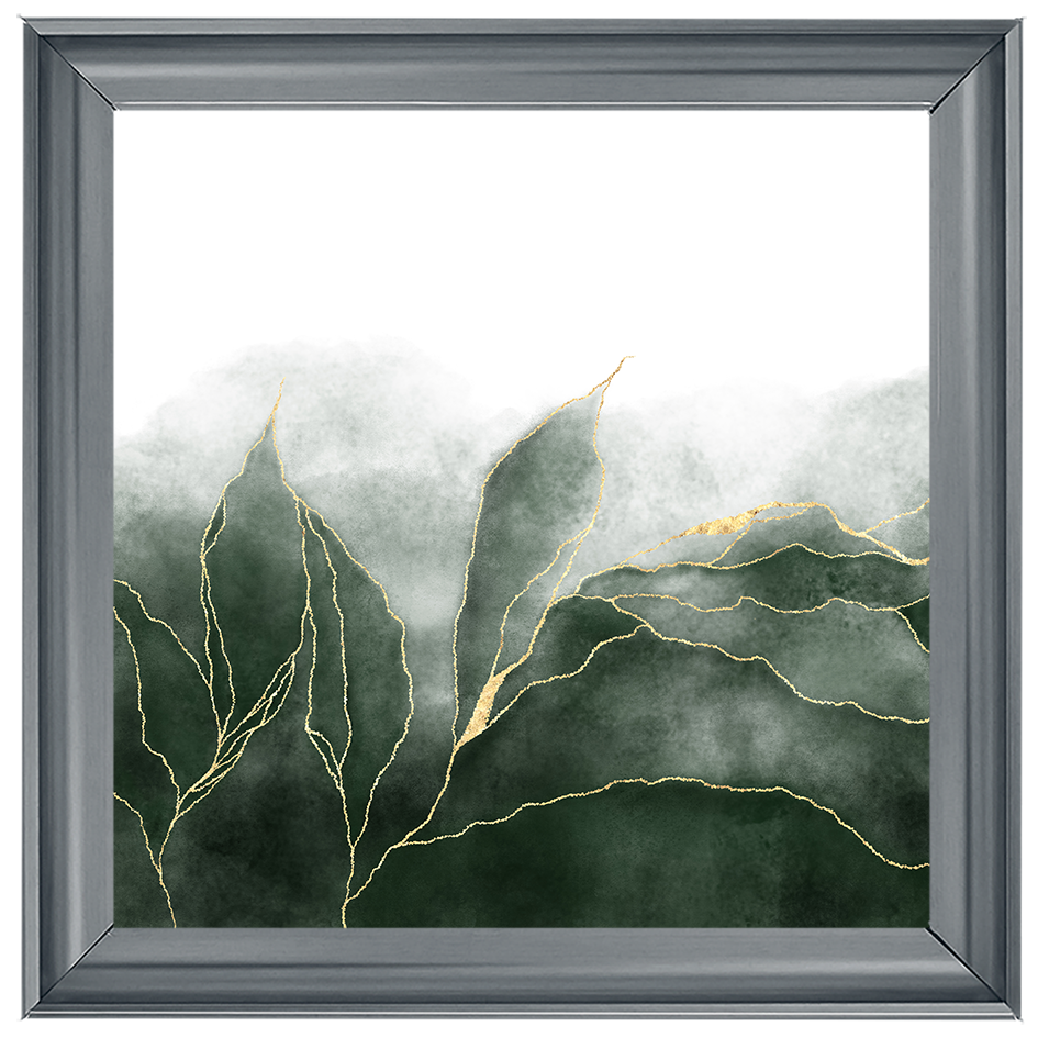 AB163 Green & Gold Abstract |