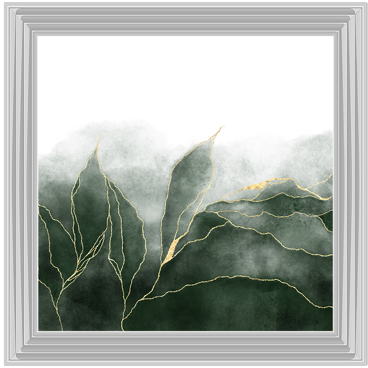 AB163 Green & Gold Abstract |