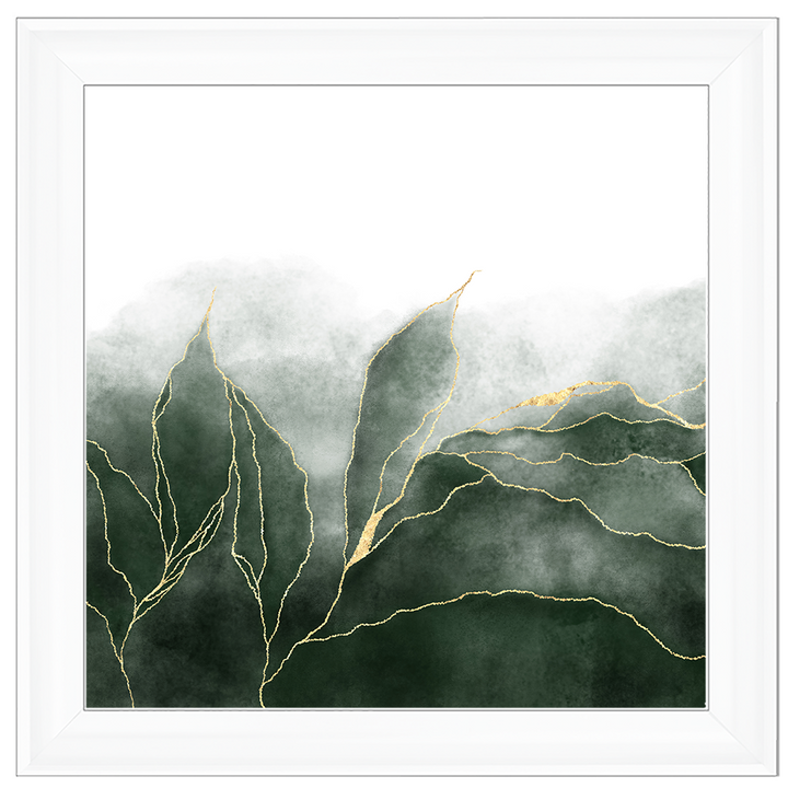 AB163 Green & Gold Abstract |