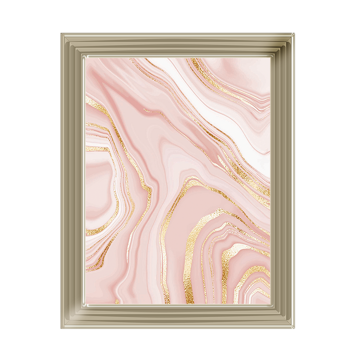 Pink & Gold Marble ||