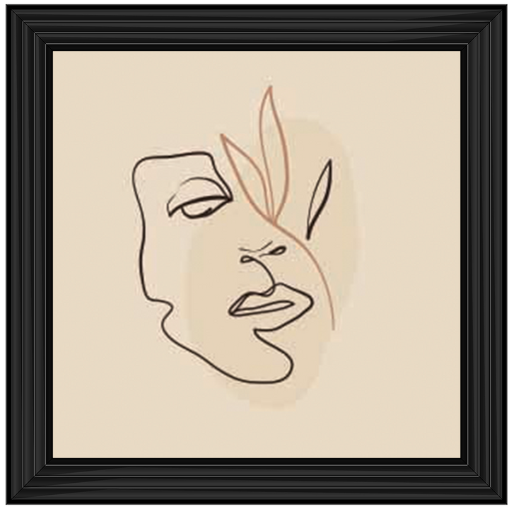 AB225 Face Flower Abstract