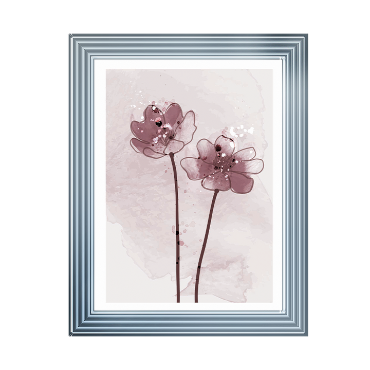 Pink Watercolour Flowers |