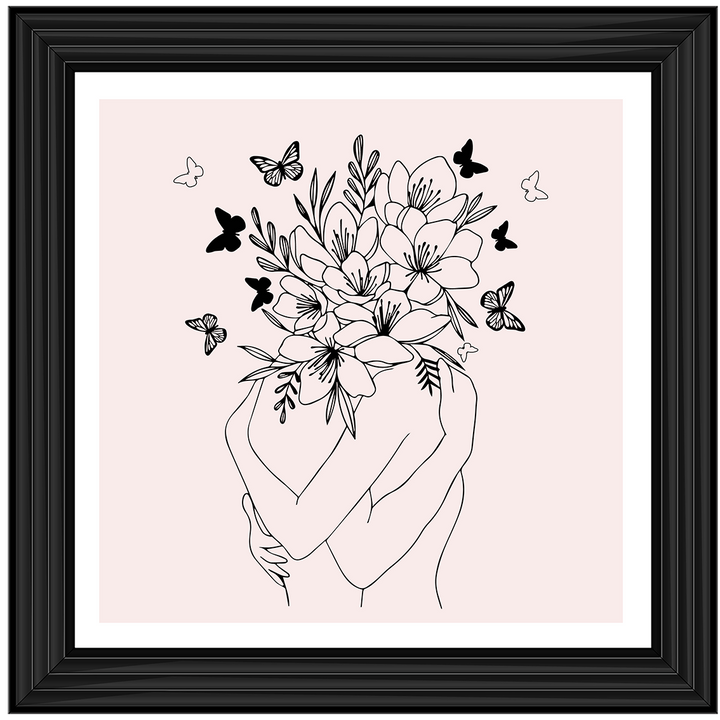 AB260 Floral Hug Coloured Abstract