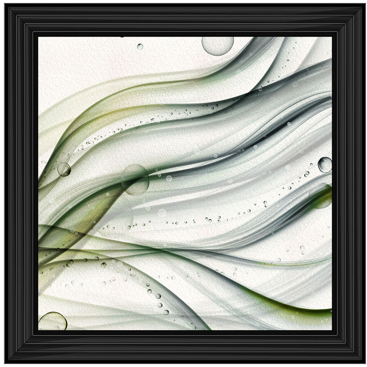 AB407 Abstract Lines and Bubbles - Grey