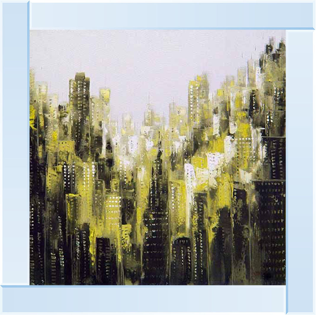AB528 YELLOW CITY ABSTRACT