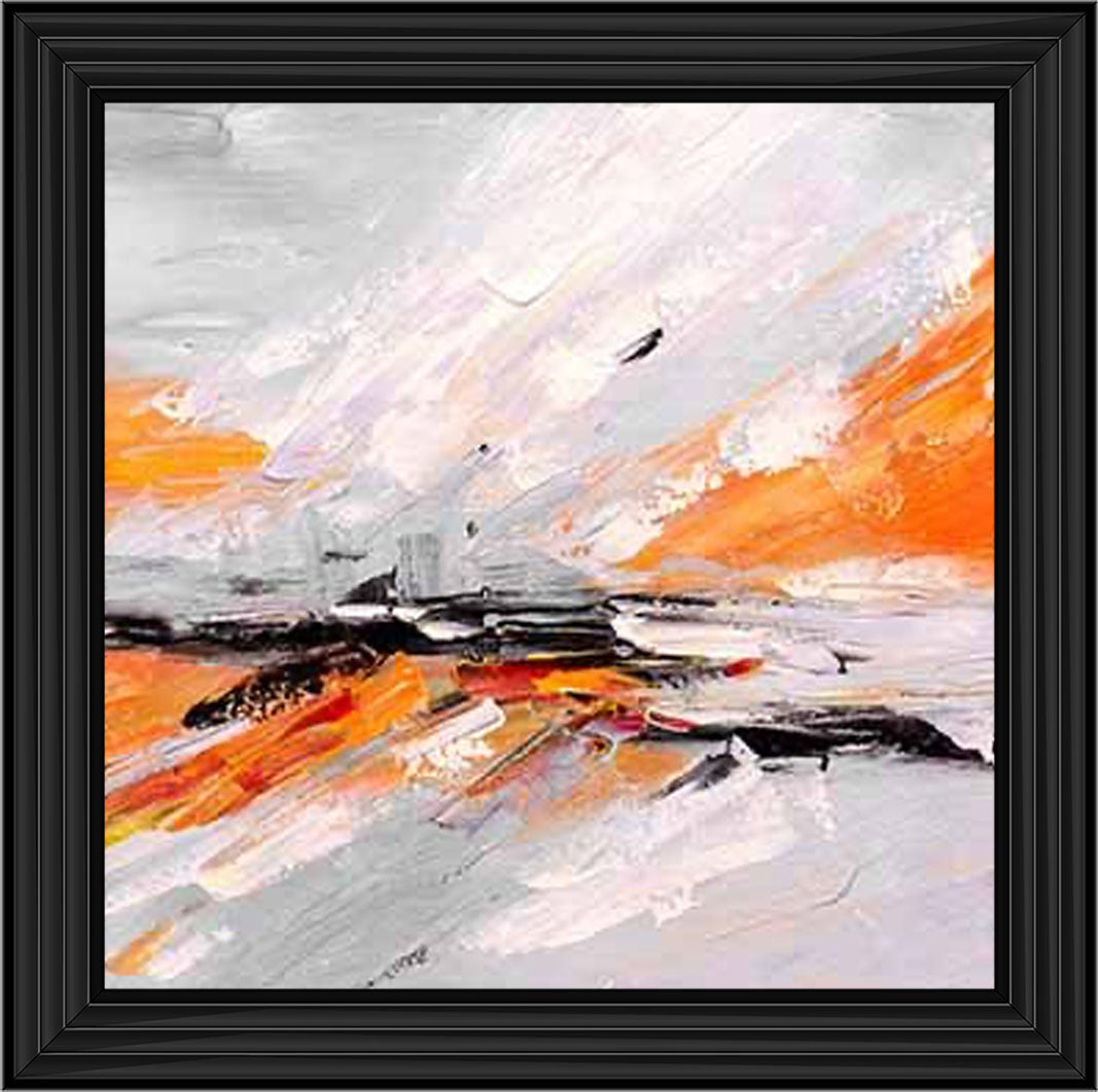 AB542-O ORANGE ABSTRACT