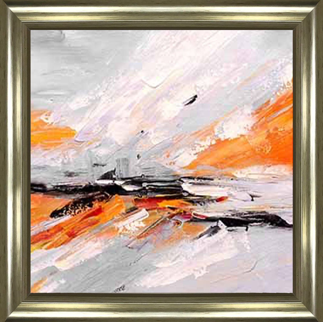AB542-O ORANGE ABSTRACT