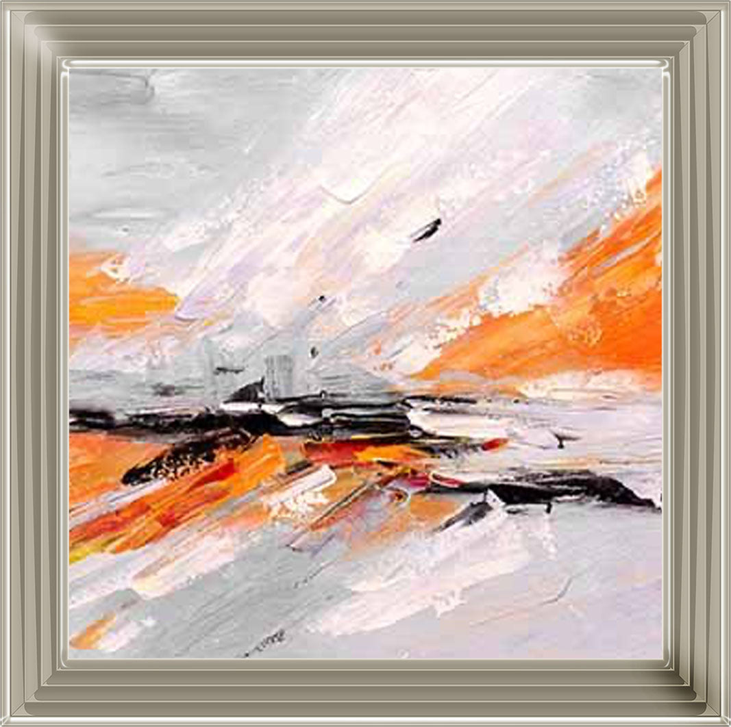 AB542-O ORANGE ABSTRACT