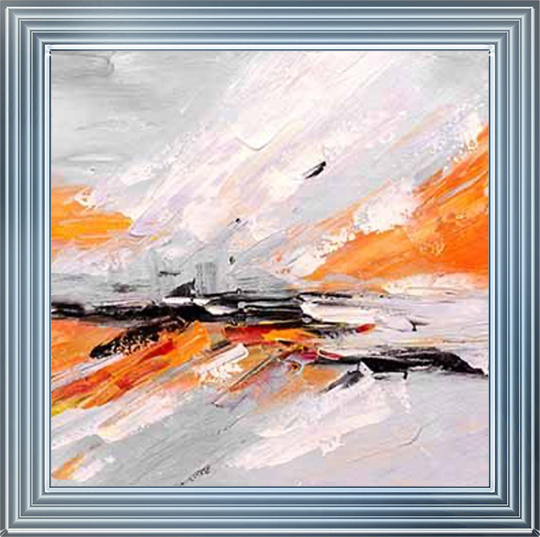 AB542-O ORANGE ABSTRACT