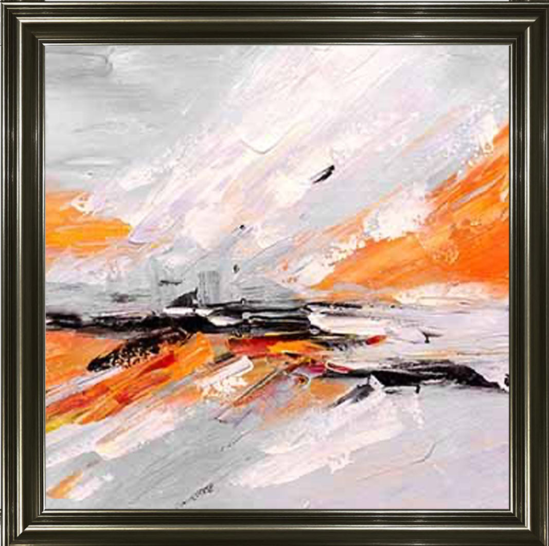 AB542-O ORANGE ABSTRACT