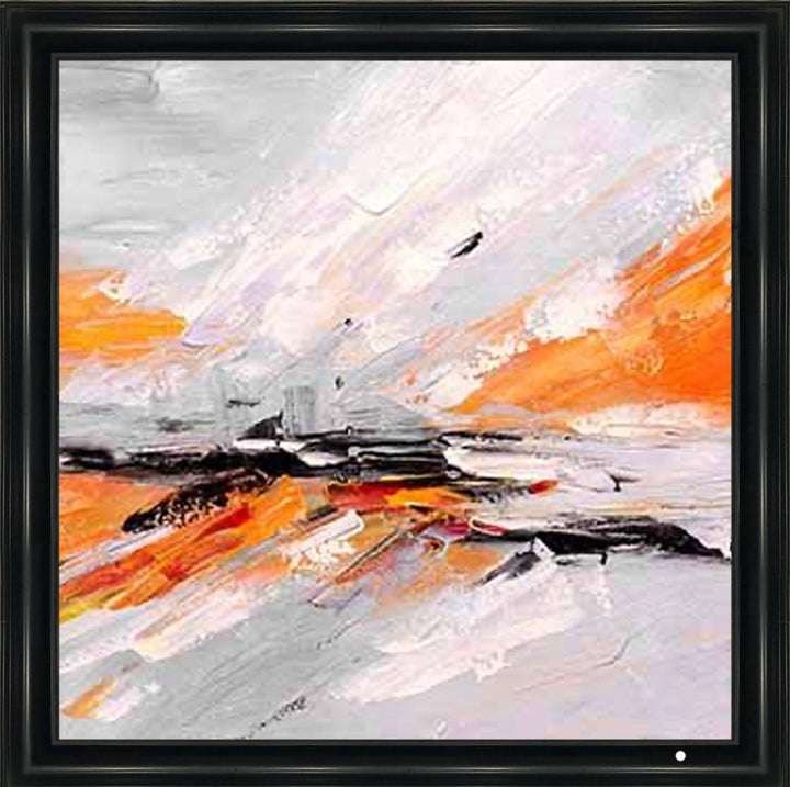AB542-O ORANGE ABSTRACT