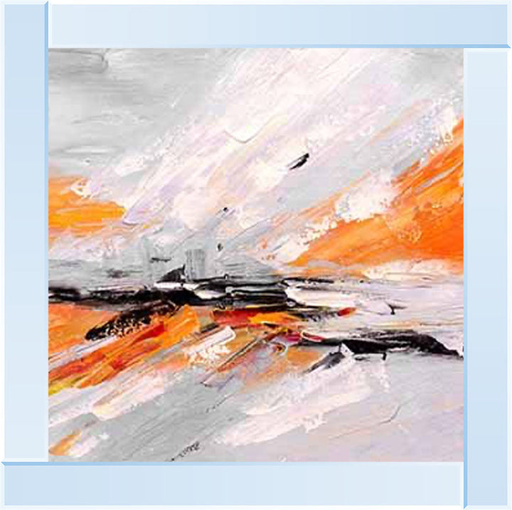 AB542-O ORANGE ABSTRACT