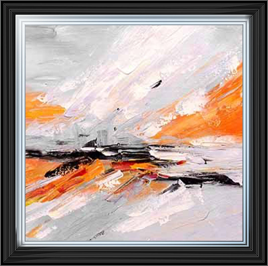 AB542-O ORANGE ABSTRACT