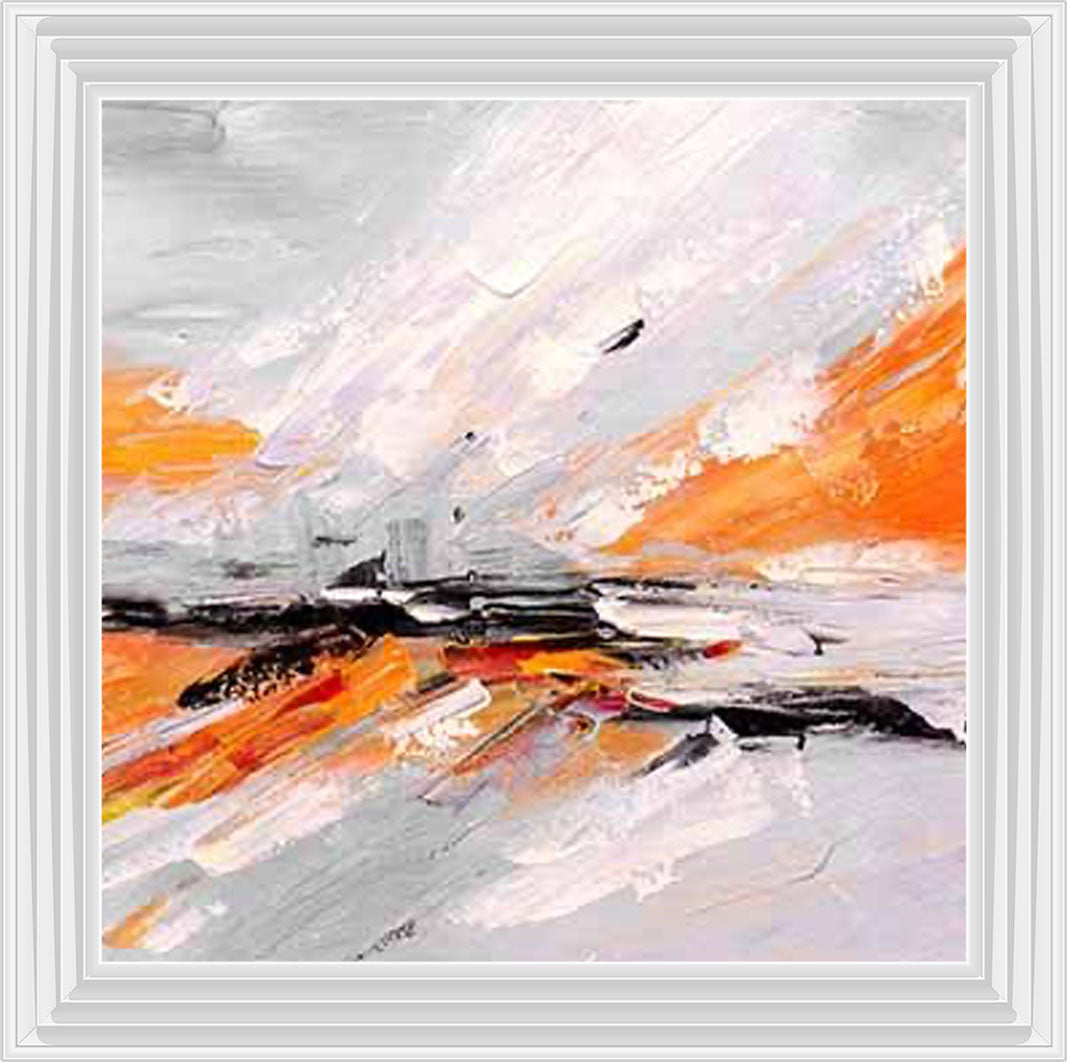 AB542-O ORANGE ABSTRACT