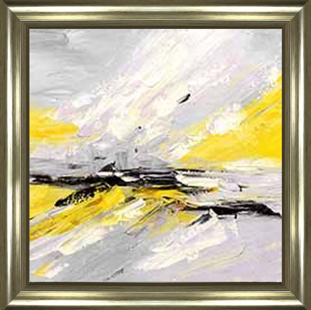 AB542-Y YELLOW ABSTRACT
