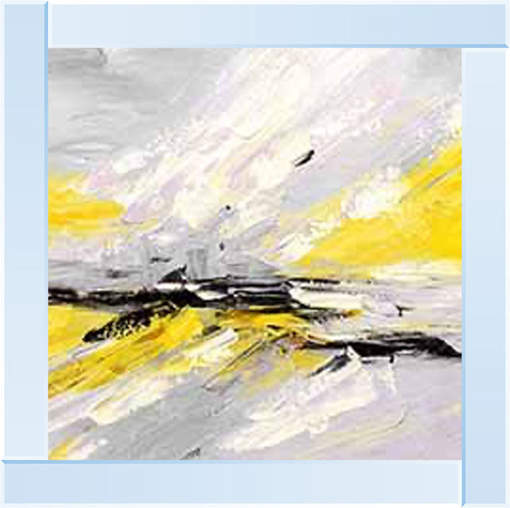 AB542-Y YELLOW ABSTRACT