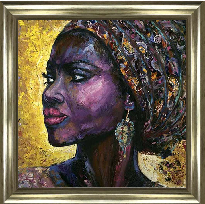AF098 African Turban Woma|