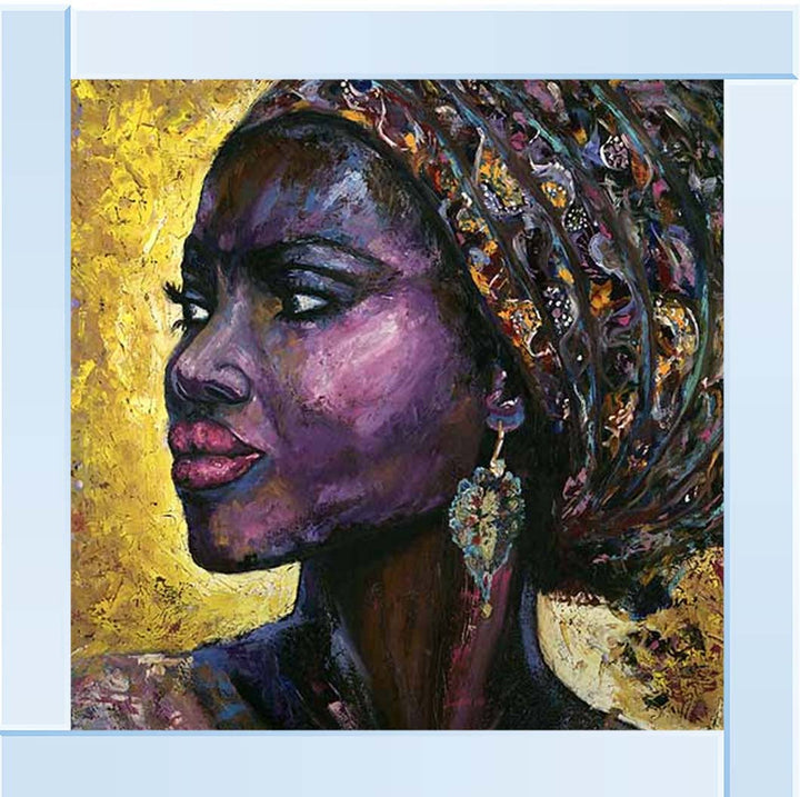 AF098 African Turban Woma|