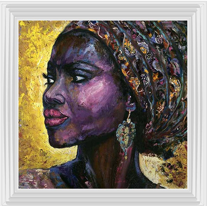 AF098 African Turban Woma|