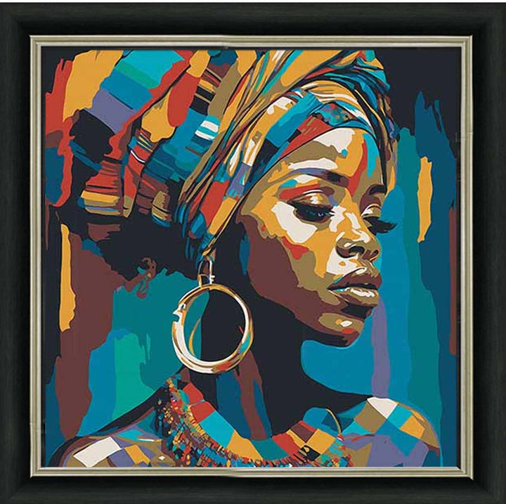AF099 African Turban Woman