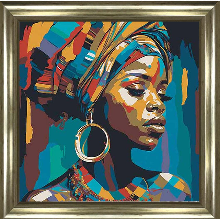AF099 African Turban Woman