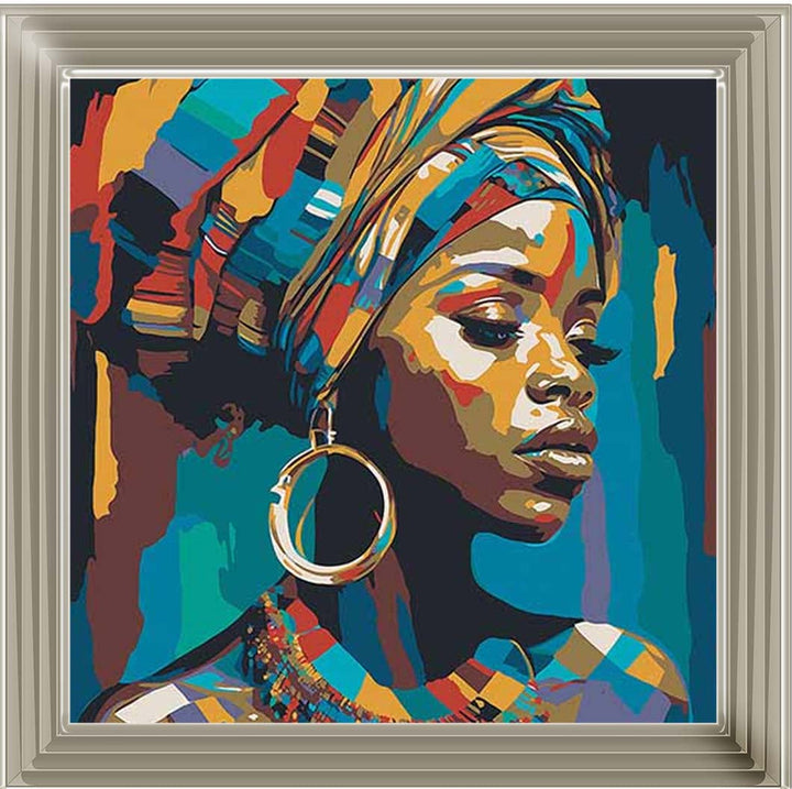 AF099 African Turban Woman