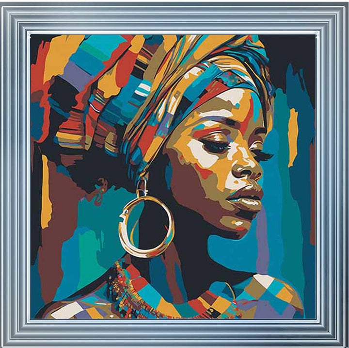 AF099 African Turban Woman
