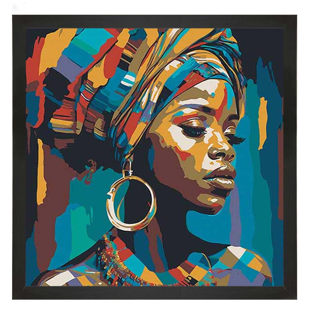 AF099 African Turban Woman