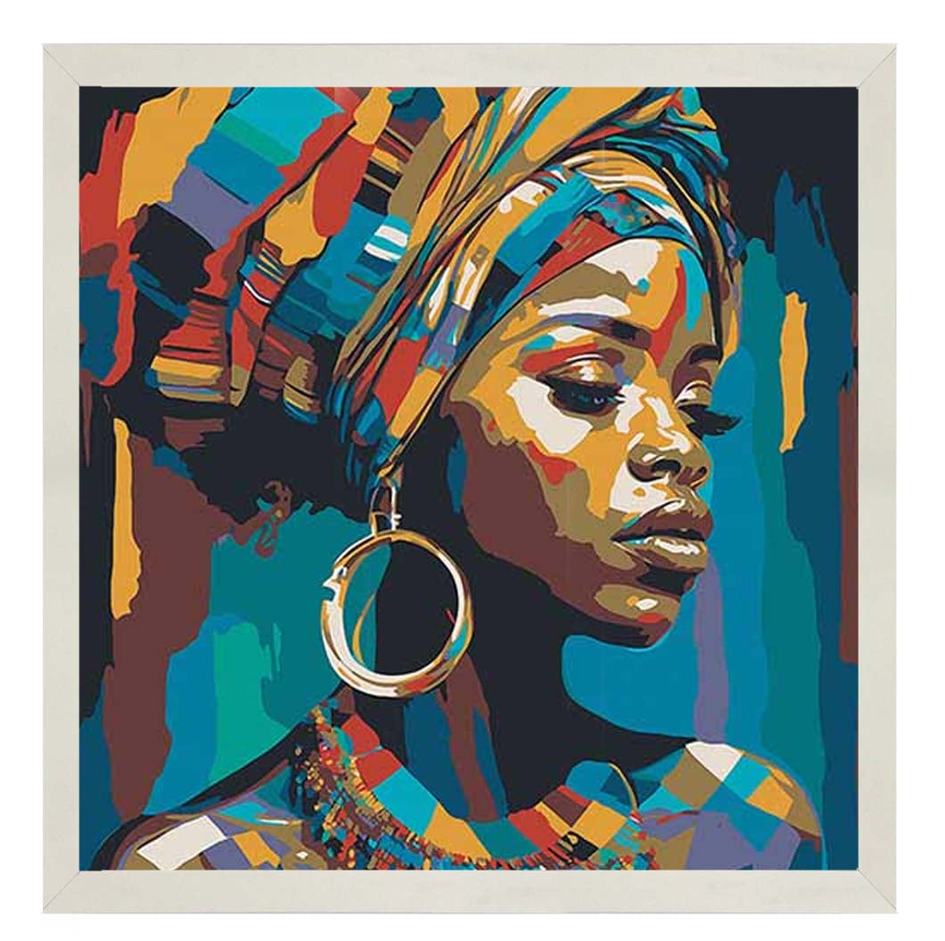 AF099 African Turban Woman