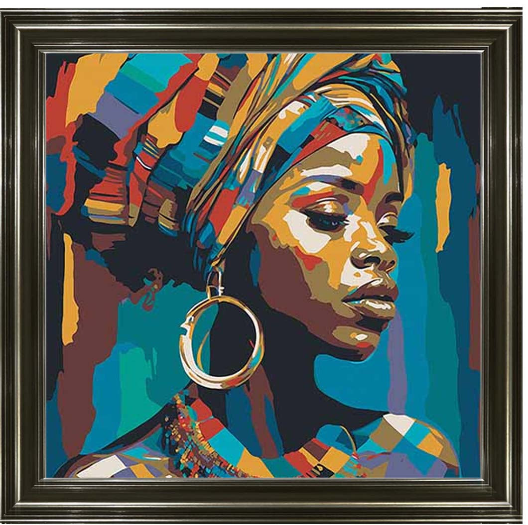 AF099 African Turban Woman