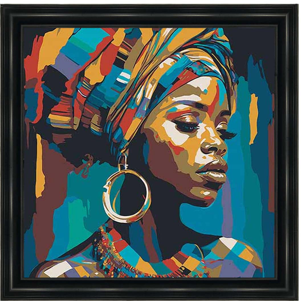 AF099 African Turban Woman