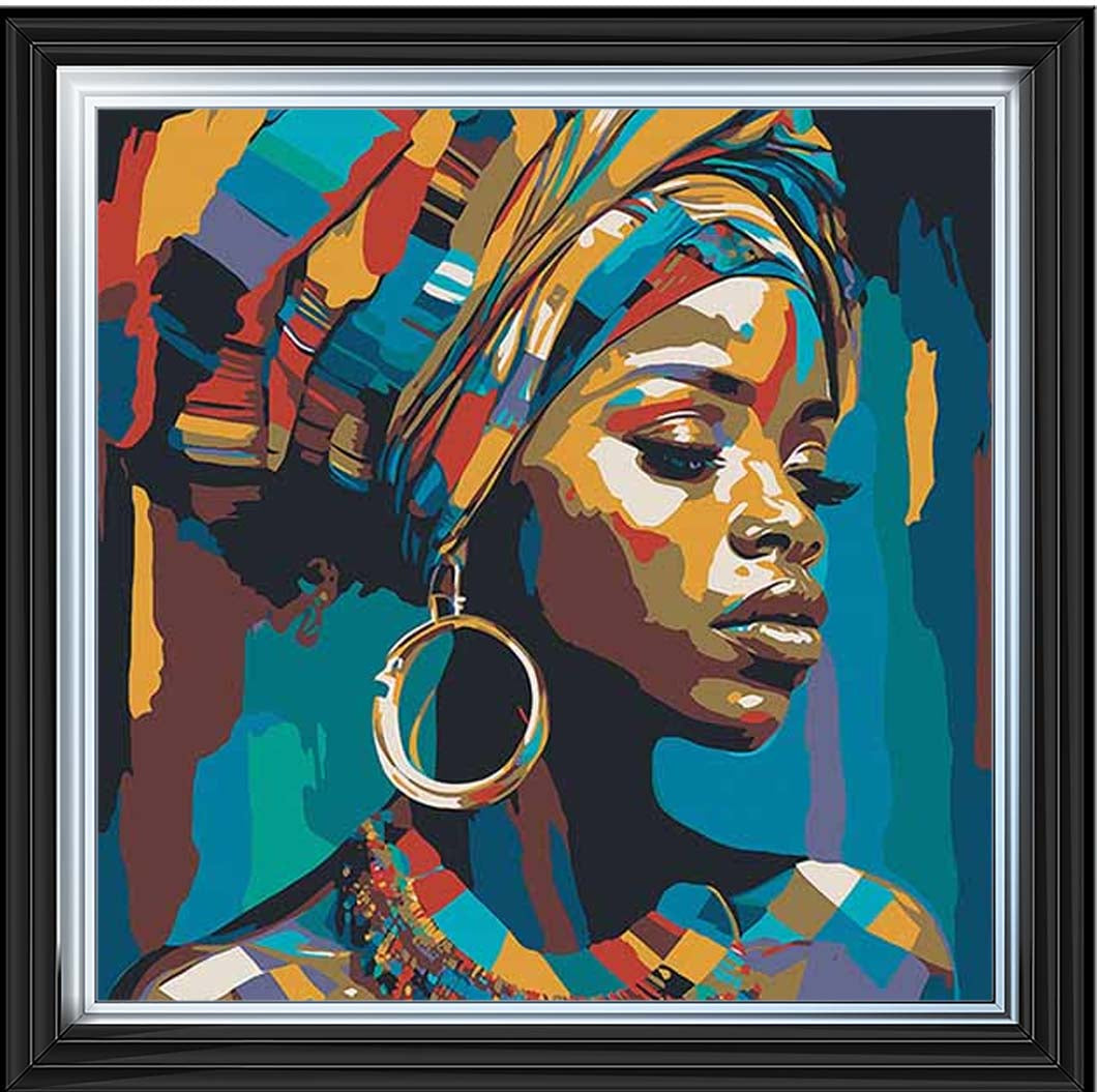 AF099 African Turban Woman