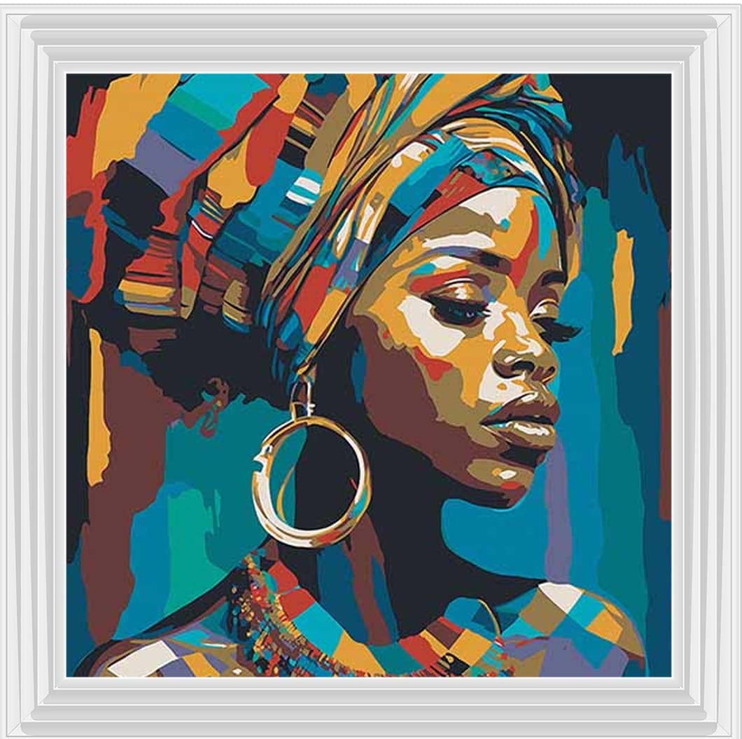 AF099 African Turban Woman