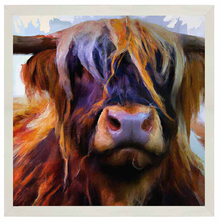 AN1285 HIGHLAND COW PURPLE NOSE