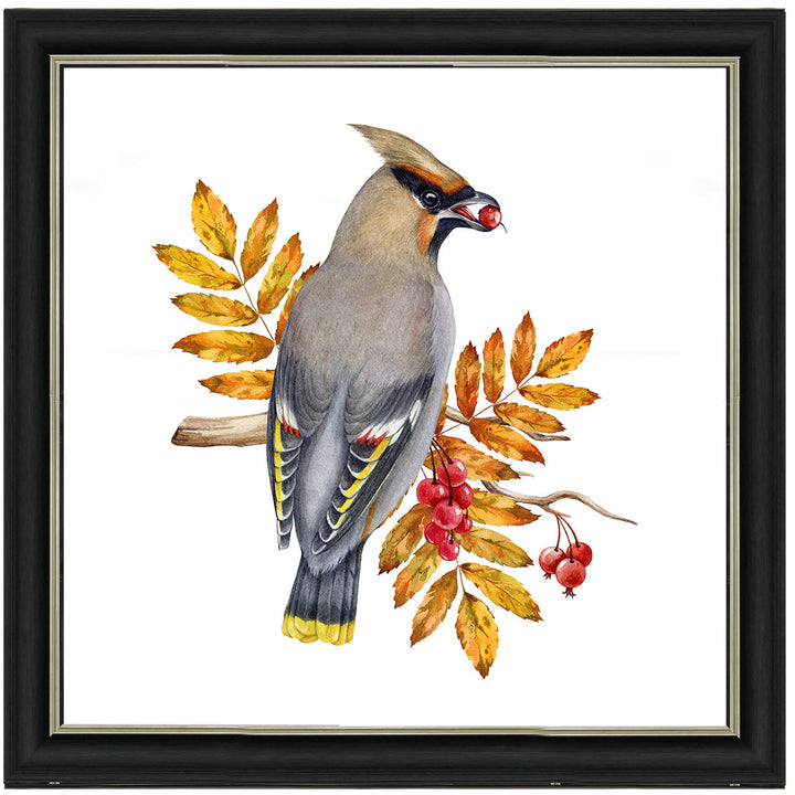 AN1507 BIRD WITH FRUIT & LEAVES