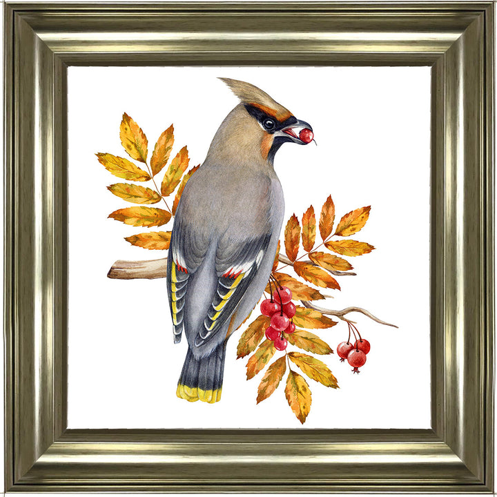 AN1507 BIRD WITH FRUIT & LEAVES